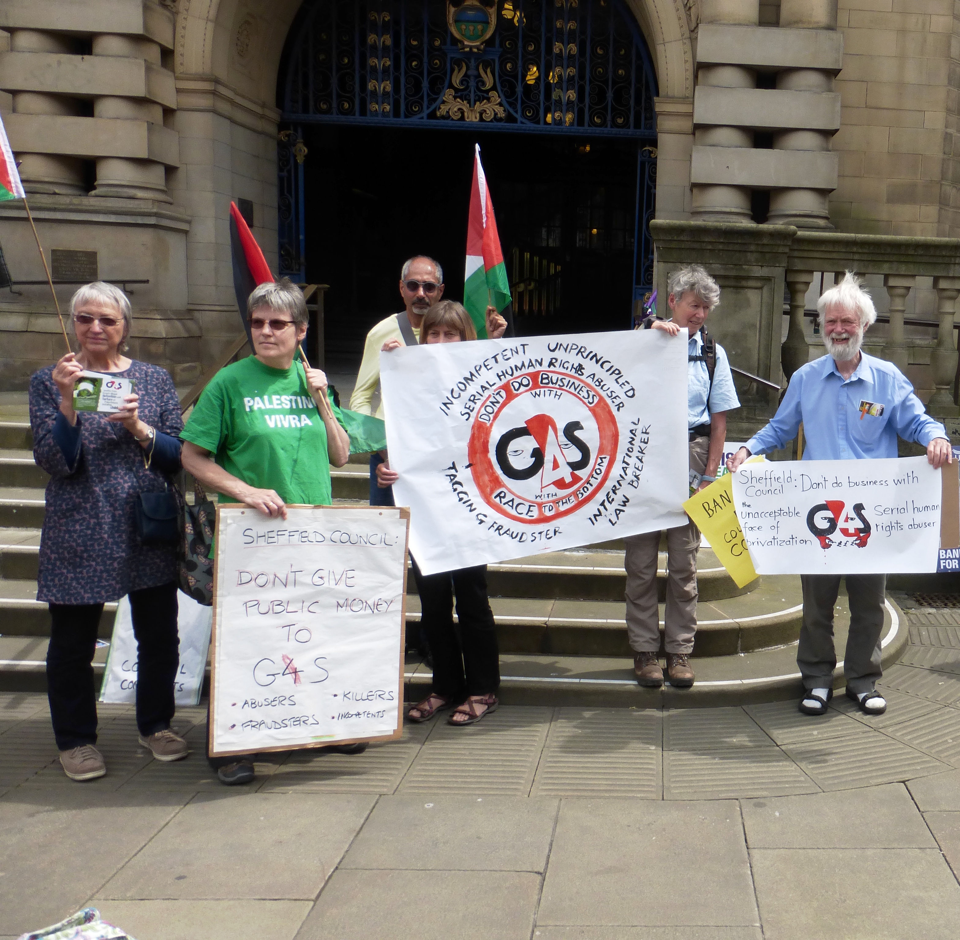 Tell Sheffield Council on October 1st: No more public money for G4S in Sheffield